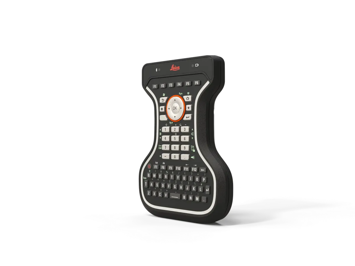 Leica GKP100 avtakbart QWERTY-tastatur sett fra siden