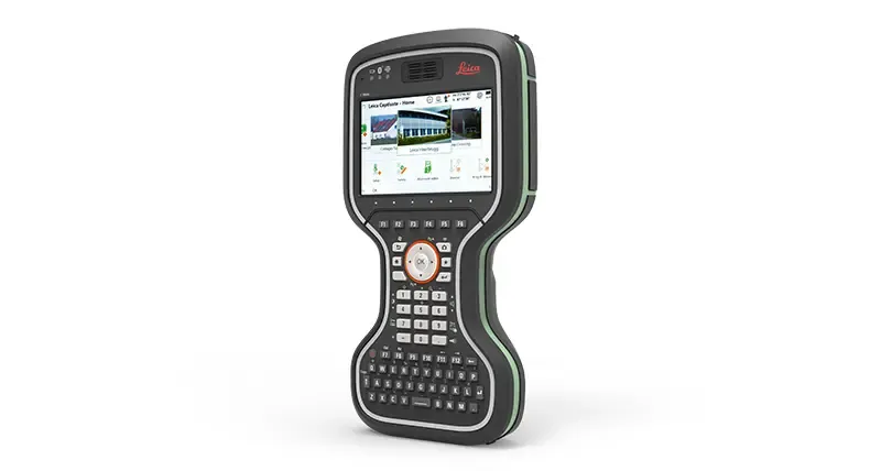 Leica CS20 målebok med Captivate på skjermen og QWERTY-tastatur