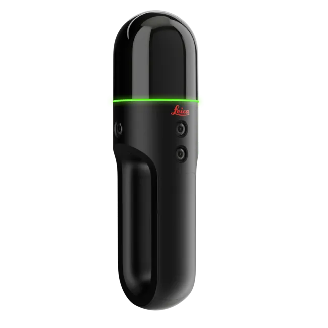 Leica BLK2GO håndholdt laserskanner i svart med grønn lysring